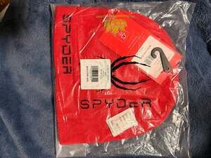 Spyder Boys Warp Reversible Beanie Hat Red Black New with Tags